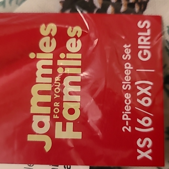 JAMMIES FOR FAMILIES GIRLS 2 PIECE GREEN PINES PAJAMA SET SIZE EXTRA SMALL 6/6X - Picture 8 of 9